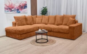 Colțar MAKEMO cu otoman 293x230cm (OTMG+160A) - imagine 3