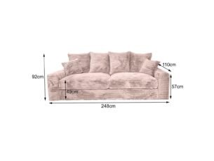 Canapea MAKEMO 200ER 248x110cm - imagine 4