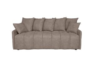 Canapea extensibilă PAULO, culoare maro taupe, stofă chenille premium, 206x102cm (B3FB) - imagine 3