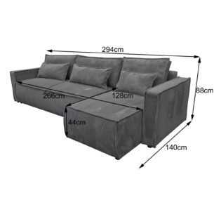 Colțar extensibil MELANIA 294x140cm (OT+3F) - imagine 4