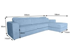 Colțar ALASKA 334x198cm (A200+LCA) - imagine 5