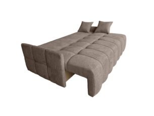 Canapea extensibilă PAULO, culoare maro taupe, stofă chenille premium, 206x102cm (B3FB) - imagine 2