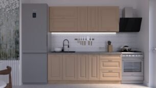 Bucătărie Maria Chenar MDF Cappuccino Soft 2,0m C0