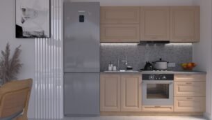 Bucătărie Maria Chenar MDF Cappuccino Soft 2,0m HC