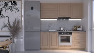 Bucătărie Maria Clasic NEW MDF Cappuccino Soft 2,0m HC