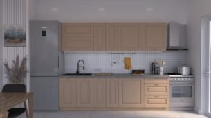 Bucătărie Maria Rame MDF Cappuccino Soft 2,6m C0