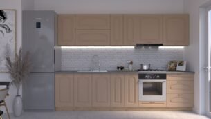 Bucătărie Maria Clasic NEW MDF Cappuccino Soft 3,0m HC