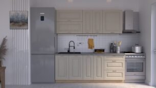 Bucătărie Maria Rame MDF Cashmir Fibră 2,0m C0