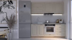 Bucătărie Maria Clasic NEW MDF Cashmir Fibră 2,0m HC