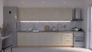 Bucătărie Maria Clasic NEW MDF Cashmir Fibră 3,0m C0