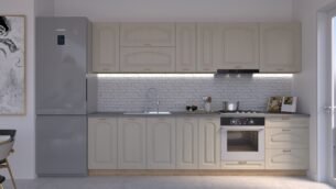 Bucătărie Maria Clasic NEW MDF Cashmir Fibră 3,0m HC