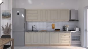 Bucătărie Maria Rame MDF Cashmir Fibră 2,6m C0