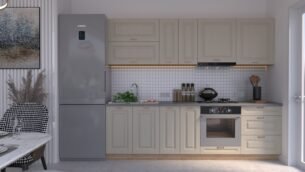 Bucătărie Maria Rame MDF Cashmir Fibră 2,6m HC