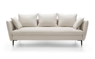 Canapea extensibilă GLOSS, 237 cm, culoare alb, stofă premium impermeabilă, spațiu de depozitare, extensie 205x140cm - imagine 3