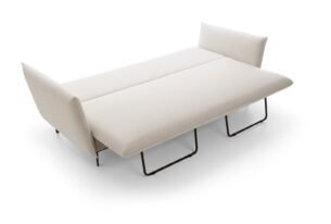 Canapea extensibilă GLOSS, 237 cm, culoare alb, stofă premium impermeabilă, spațiu de depozitare, extensie 205x140cm - imagine 2