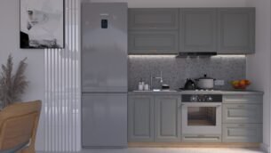 Bucătărie Maria Chenar MDF Gri Soft 2,0m HC