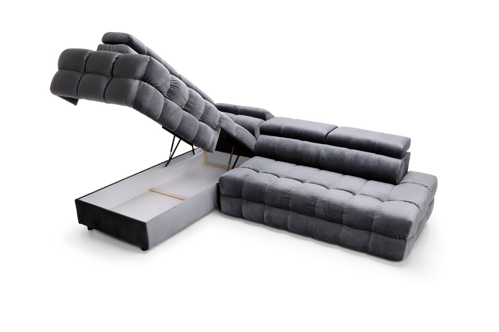 Coltar extensibil BUFFALO, lada depozitare, 283x212cm, stofa premium, dreapta - imagine 5