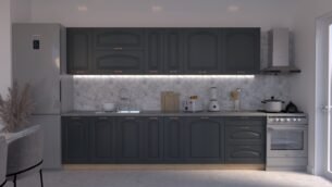 Bucătărie Maria Clasic NEW MDF Satină Fibră 3,0m C0