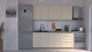 Bucătărie Maria Rame MDF Vanilie Soft 2,0m C0