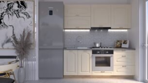 Bucătărie Maria Clasic NEW MDF Vanilie Soft 2,0m HC