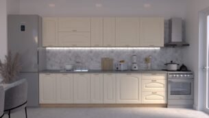 Bucătărie Maria Clasic NEW MDF Vanilie Soft 3,0m C0