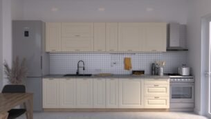 Bucătărie Maria Rame MDF Vanilie Soft 3,0m C0