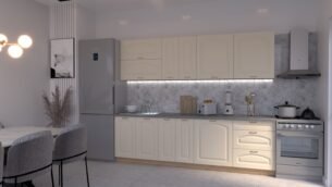 Bucătărie Maria Clasic NEW MDF Vanilie Soft 2,6m C0 - imagine 3