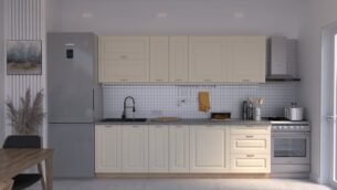 Bucătărie Maria Rame MDF Vanilie Soft 2,6m C0