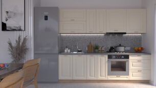 Bucătărie Maria Chenar MDF Vanilie Soft 2,6m HC