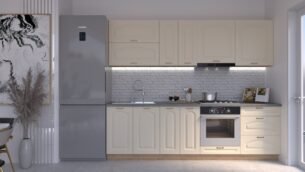 Bucătărie Maria Clasic NEW MDF Vanilie Soft 2,6m HC