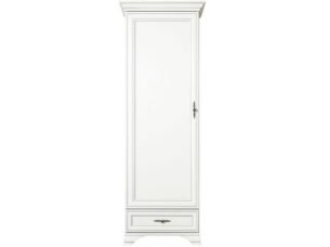 Dulap living stil clasic provensal, usa si sertar, Alb, ELORA, 70 cm