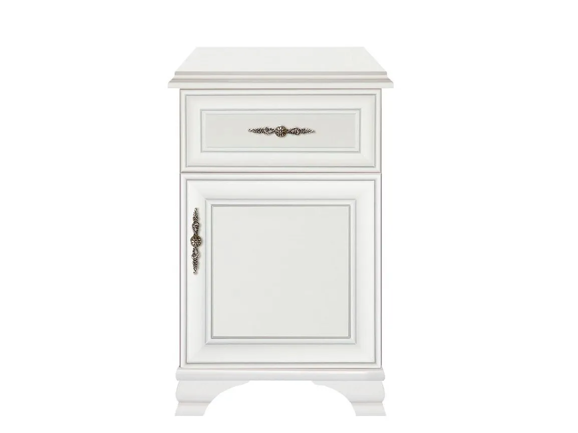 comoda living ELORA KOM1D1SP-dreapta Comoda hol, stil clasic provensal, Alb, ELORA, 55 cm D - imagine 1