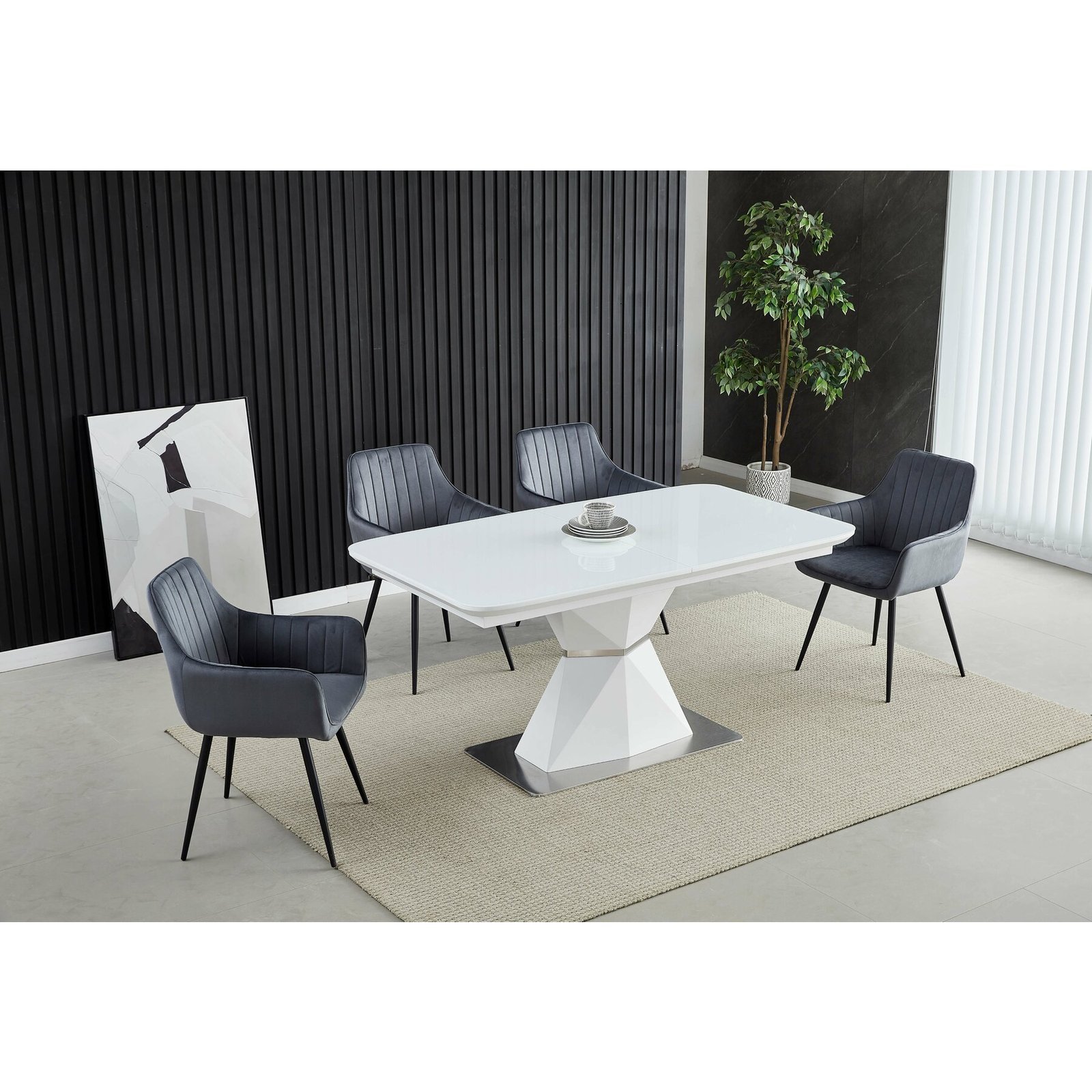 cosmic_2.jpeg Masa extensibila COSMIC, 160-210x90x76 cm, alb - imagine 1