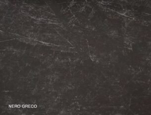 Masa extensibila dining BONUCCI, negru cu efect de marmura/nuc, ceramica+stcila/furnir, 200/250x98x76 cm - imagine 3