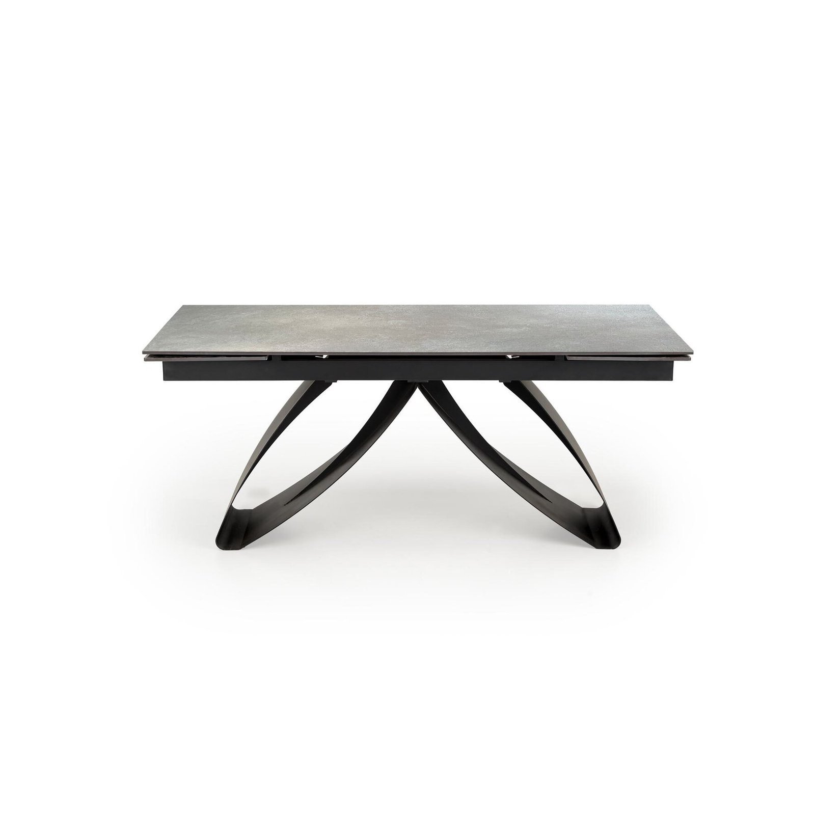 liberec.jpeg Masa extensibila LIBEREC, blat ceramic, 180-260x90x76 cm, negru/gri deschis - imagine 1