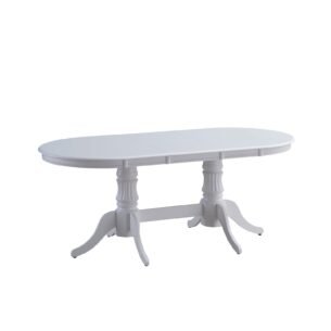 Masa extensibila NICE, lemn + MDF, 150-190x90x76 cm, alb