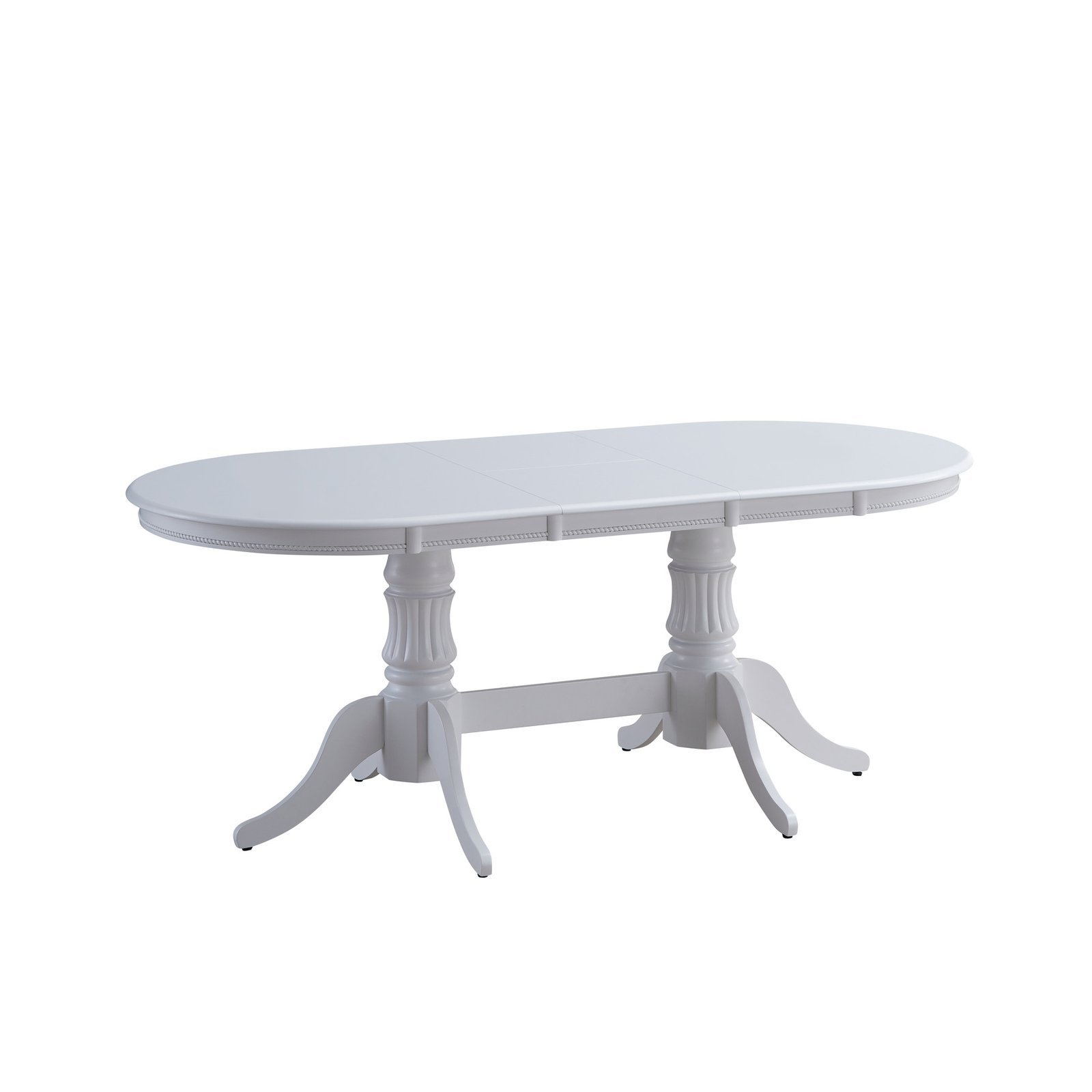 nice_dubla_alb.jpeg Masa extensibila NICE, lemn + MDF, 150-190x90x76 cm, alb - imagine 1