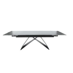 Masa extensibila VOX, blat ceramic, 160-240x90x77 cm, negru/gri antracit - imagine 3