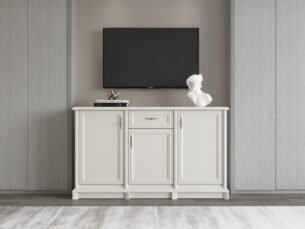 Comoda eleganta, 3 usi si sertar, MDF, Casmir, CARLA, 155 cm - imagine 2