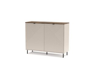 Comoda eleganta, 2 usi, MDF, Casmir & Stejar, ESTERA, 125 cm