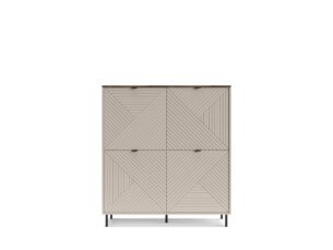 Comoda eleganta, 4 usi, MDF, Casmir & Stejar, ESTERA, 125 cm - imagine 3