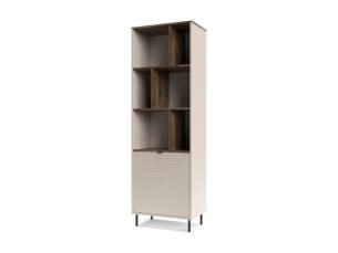 Biblioteca eleganta, soldat cu dulap si rafturi, MDF, Casmir, ESTERA, 65 cm