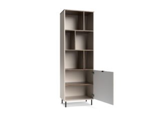 Biblioteca eleganta, soldat cu dulap si rafturi, MDF, Casmir, ESTERA, 65 cm - imagine 2