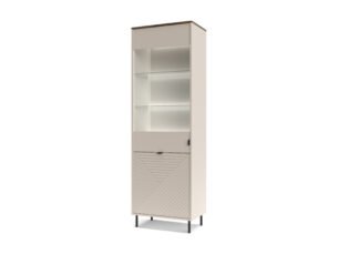 Vitrina inalta eleganta, MDF, Casmir & Stejar, ESTERA, 65 cm