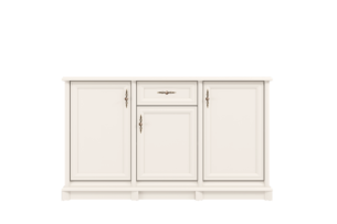 Comoda eleganta, 3 usi si sertar, MDF, Casmir, CARLA, 155 cm