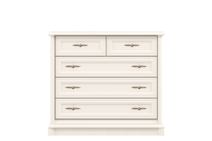 Comoda eleganta cu 5 sertare, MDF, Casmir, CARLA, 101 cm