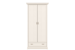 Dulap elegant cu 2 usi si sertar, bara umerase, MDF, Casmir, CARLA, 110 cm