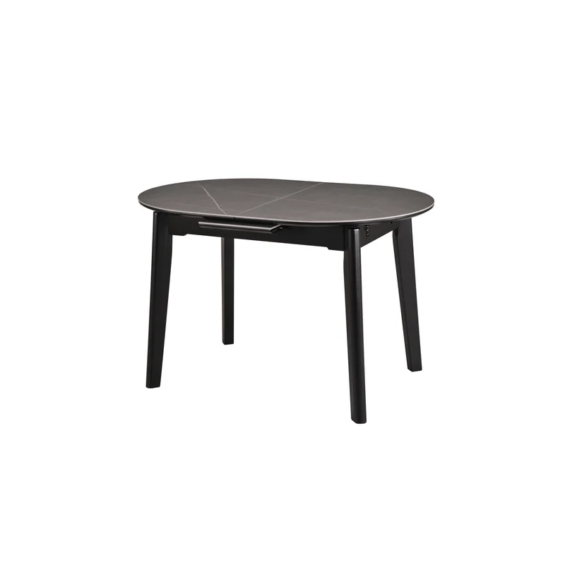 ares-grey-02-ezgif.com-jpg-to-webp-converter Masa extensibila Dalia, gri cu efect de marmura/negru, ceramica/metal, 120-150x85x76 cm - imagine 1