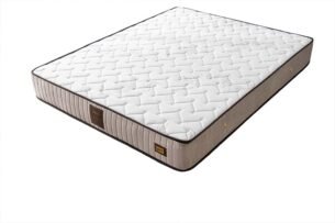 Set pat + saltea gratis Arona 160x200, tapițat, gri, saltea cu fibre de bambus - imagine 4